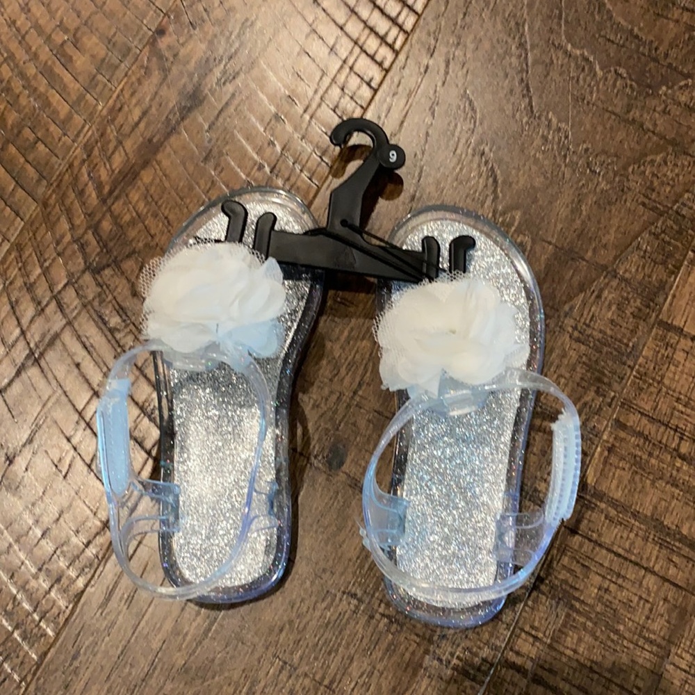 Glitter Jelly Sandals